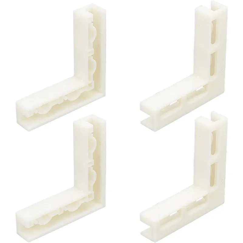 4 Pcs Brackets for Photo Backdrop Board Photography Backdrop Boards Stand Plastic L Corner Brackets for Food Jewelry Makeup