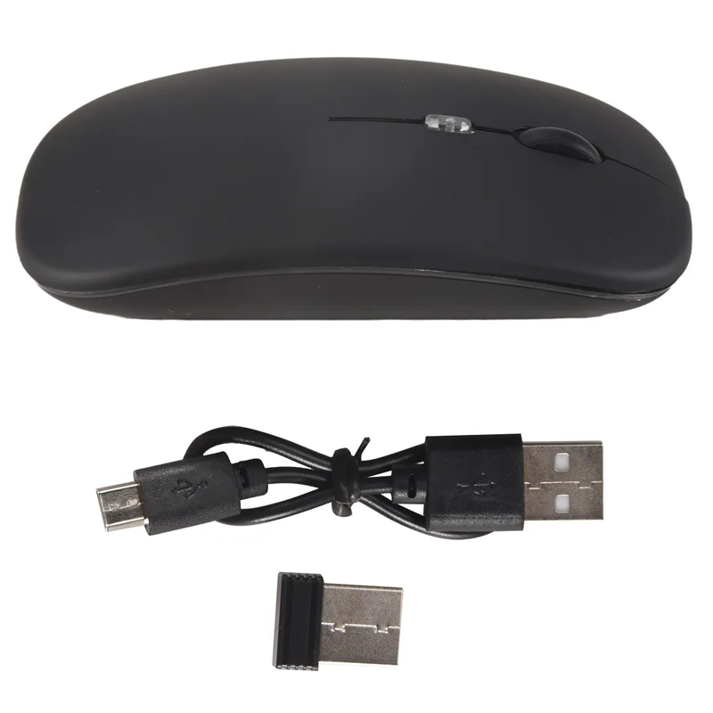 ABRO-Wireless Mouse Bluetooth 5.1 Rechargeable LED Silent Mouse USB Optical Ergonomic Gaming 2.4G Wireless Backlite