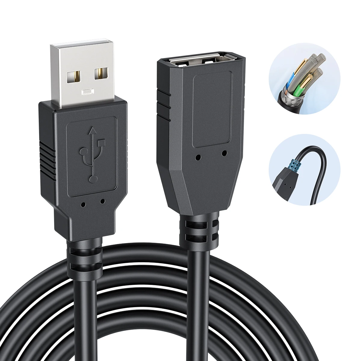 1.5m USB Cable for EMEET S600/C960 4K/ C60E 4K Webcams