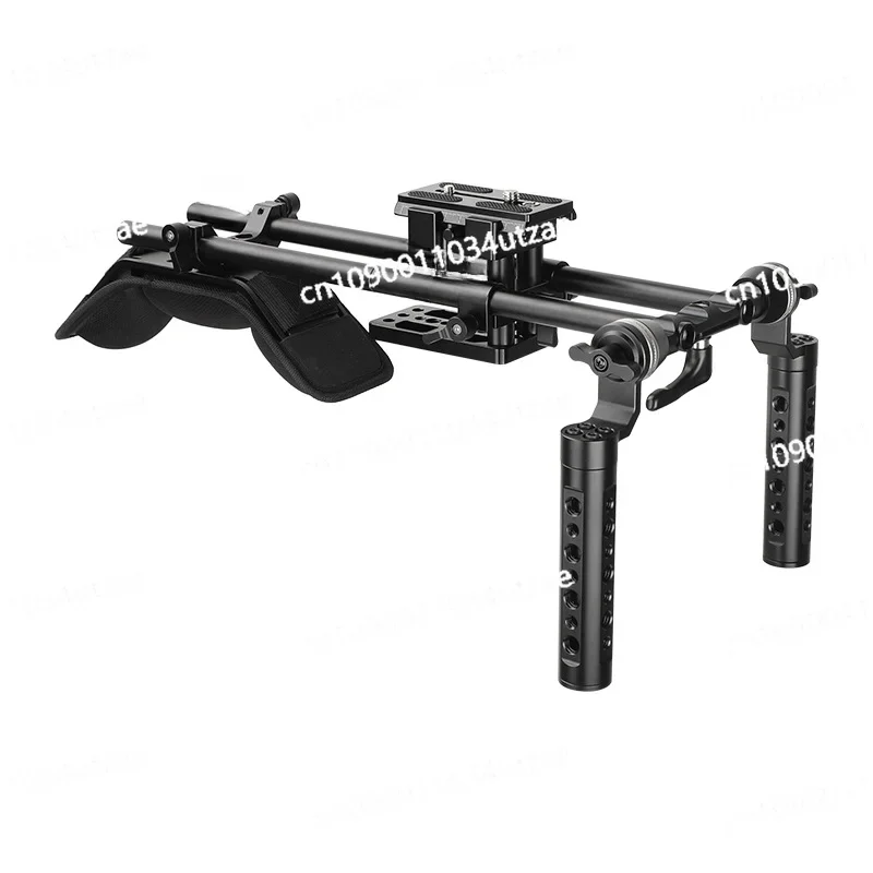 15MM Double-hole Tube Is Suitable for Manfrotto Lifting Fast Clamping Seat, Double-hand Shoulder-held Camera Support 2749