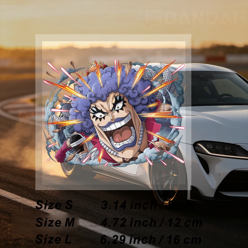 Car Stickers Anime Pirate Vinyl Decal Waterproof Die Cut UV Resistant Scratch Resistant for Car Window Door Fuel Tank Auto Decor