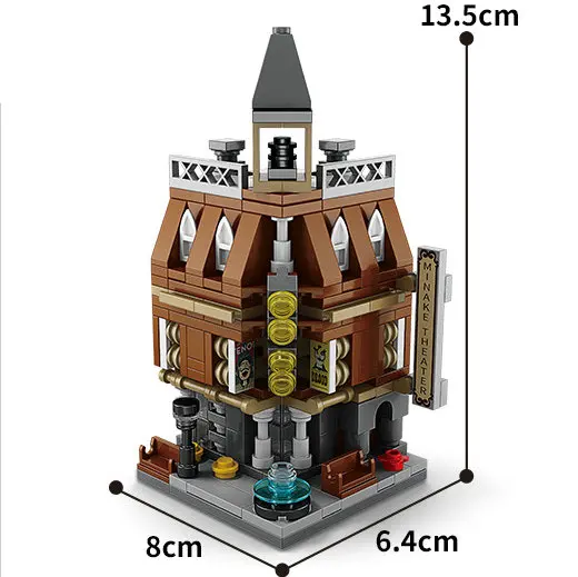 Haus Bausteine Mini City Store Street View Snack Straße Kinderspiel zeug Jungen und Mädchen Geschenke kompatibel mit Lego 8