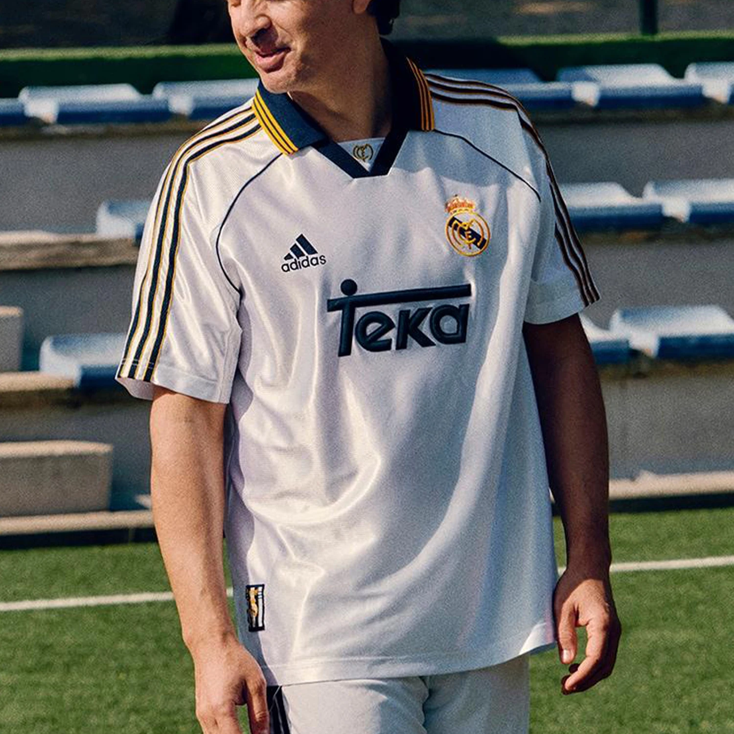 

Adidas genuine summer men's sports loose football training short sleeved JJ3801