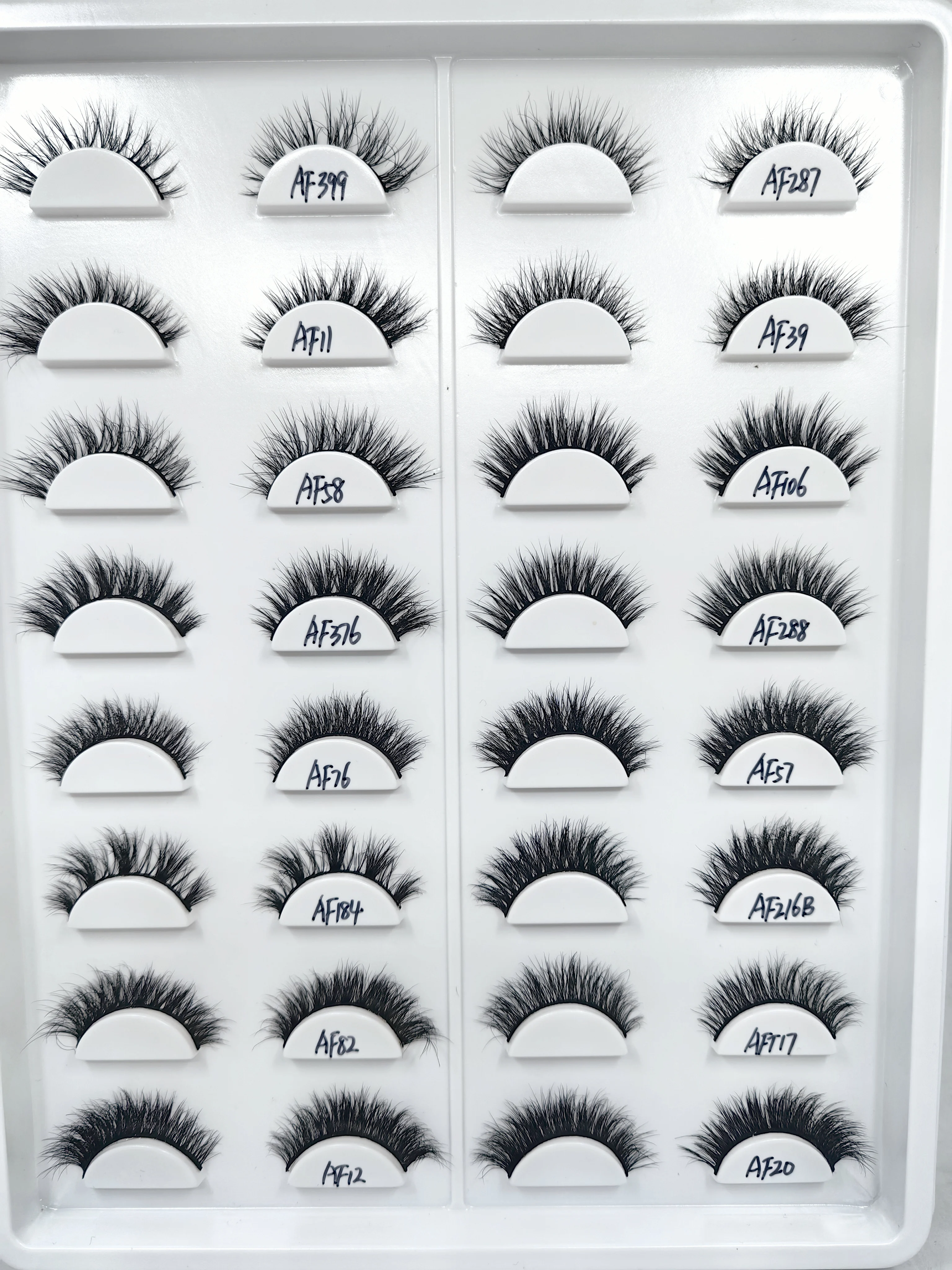 

50/100pairs AF short fake mink 3D lashes bulk ,natural soft style daily eye beauty makeup free shipping