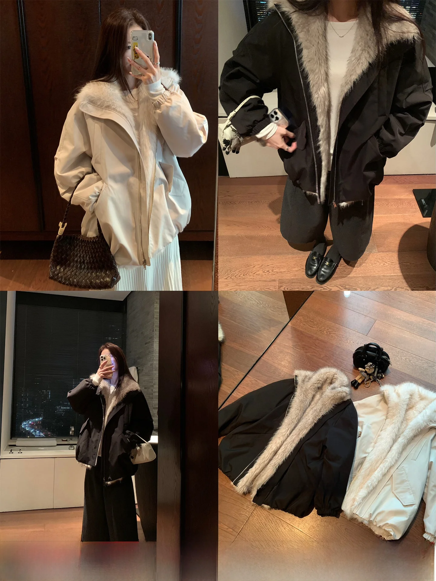 

Зимняя парка Cactiop Iceland с меховым воротником, утепленная, свободного кроя, женская, повседневная, теплая, с имитацией меха, без бренда, зарегистрировано