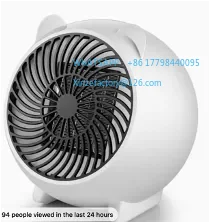 Portable PTC Ceramic Space Heater with Thermostat - 220V Mini Electric Heater for Indoor Office, Desktop, and Home