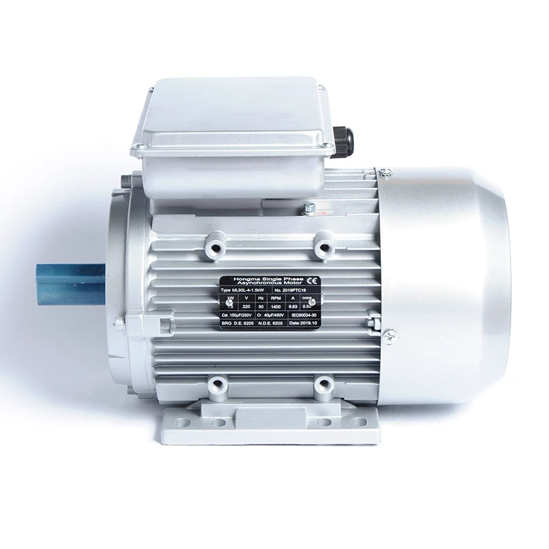 YL Series0 Single-Phase Electric AC Induction Asynchronous Motor 220V/230V 50Hz 1400RPM IP54/IP55 Protection Aluminum Housing