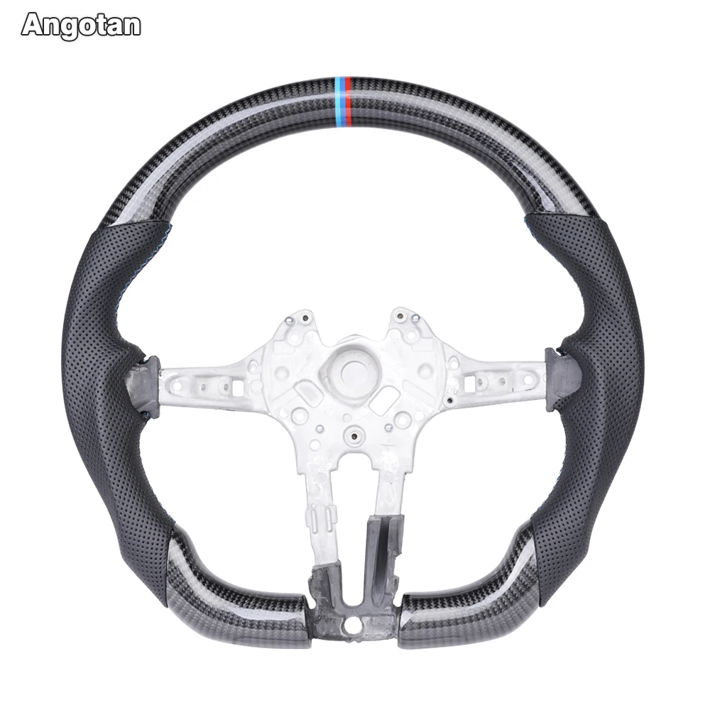 

Prepreg Dry Carbon Fiber D-shape M Sport Steering Wheel for BMW F40 M135i F87 M2 F80 M3 F82 M4 X3M X4M F85 X5M F86 X6M 2015+