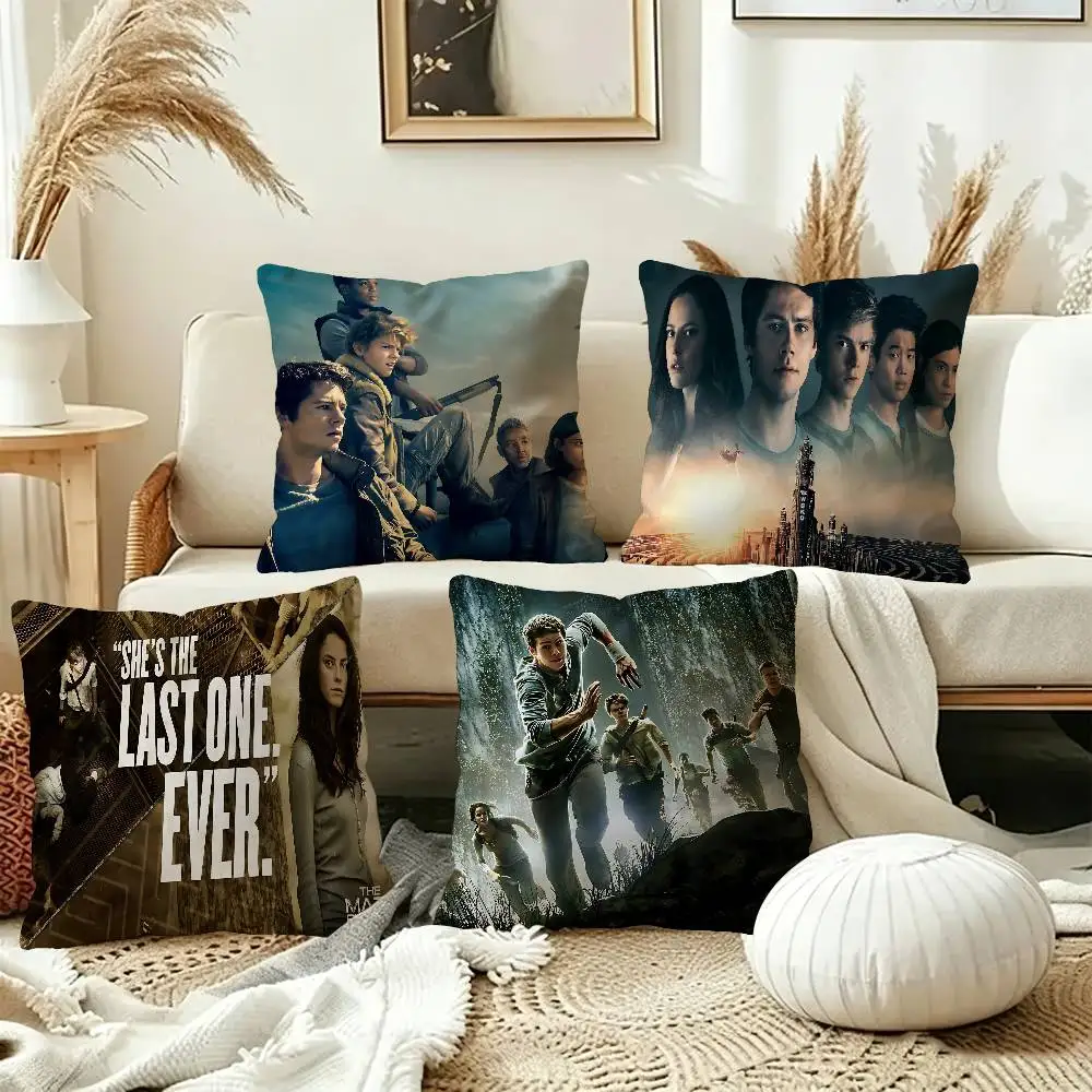 Classic Movie M-Maze R-Runner Maple Design Cushion Cover Happy Autumn Harvest decor Holiday Decorati Pillow Cover