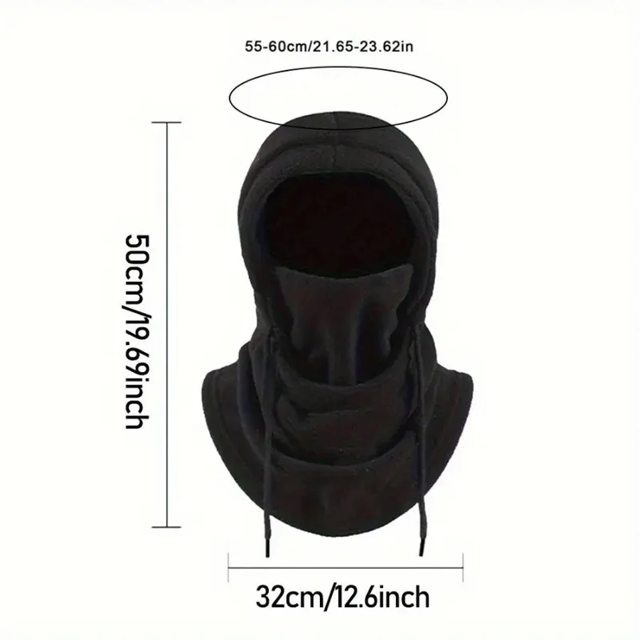 قناع وجه بالاكلافا الشتوي، وشاح بغطاء للرأس حراري مقاوم للرياح للتزلج وركوب الدراجات وصيد الأسماك، معدات رياضية للطقس البارد، هدية عيد الميلاد #6