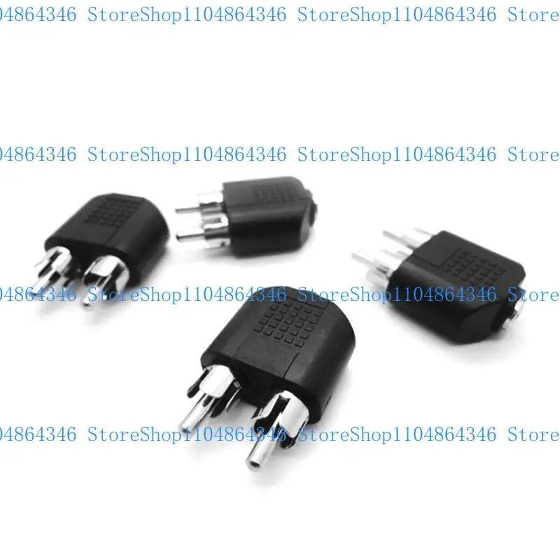 5ASD 3,5 mm Aux Adapter 1 Kobieta do 2 mężczyzn RCA Converter 2PCS/Set