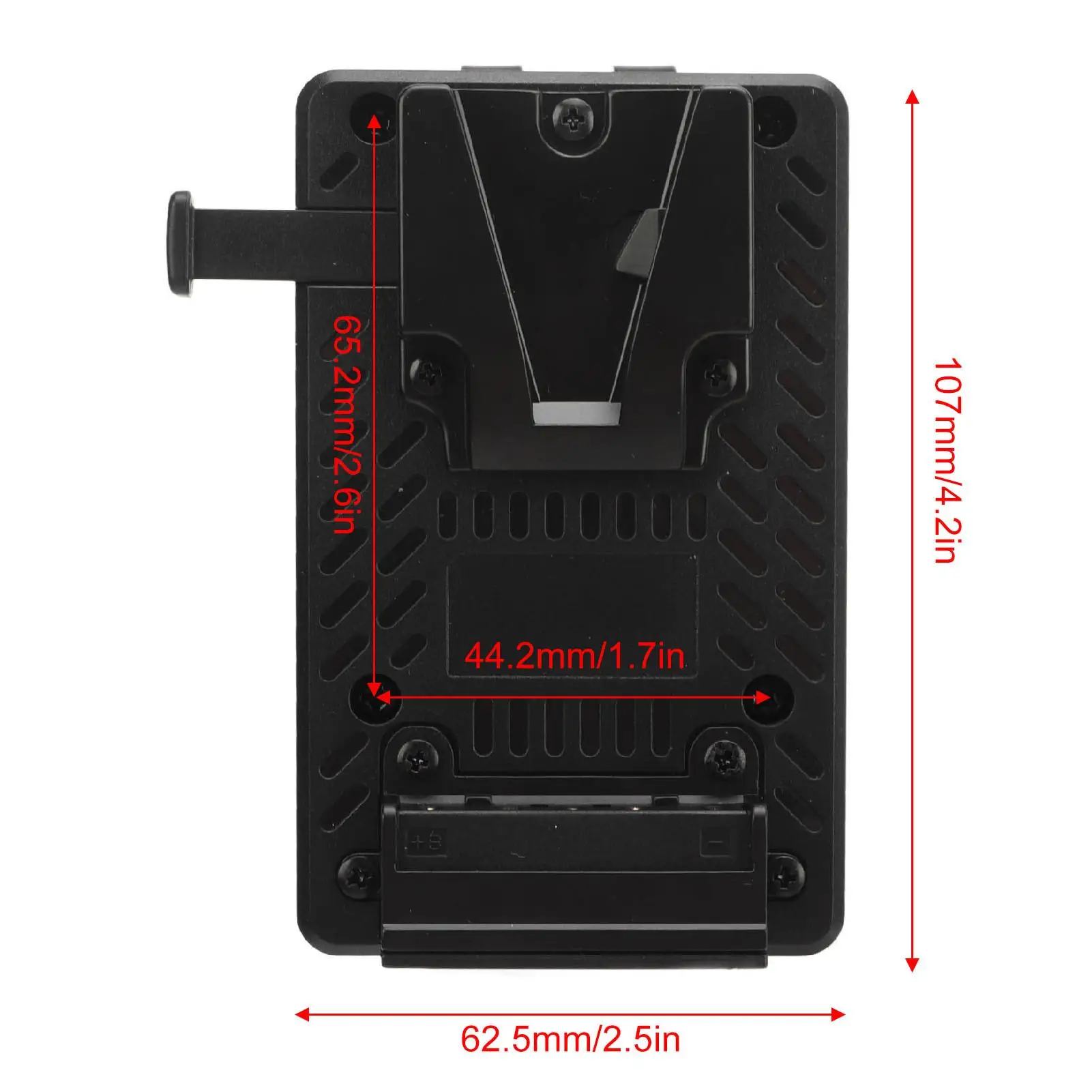 V-Mount Battery Adapter Plate for video Camera with Rapid Heat Dissipation and Lightweight Design