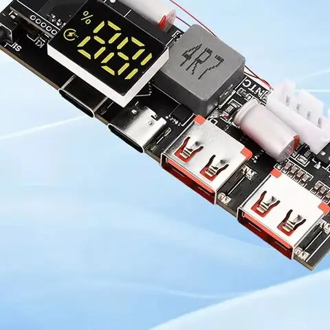 

Power Bank Dual C-Port Bidirectional Super Fast Charging VC Flash Charging Mobile Power Module Circuit Board DIY Motherboard