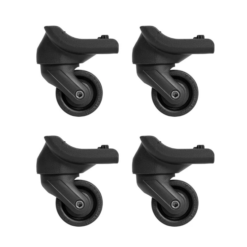 X7XC 4Pcs Practical Black Casters for Trolley Suitcase Repair with 360 Degree Rotation For Smooth Travel Experience