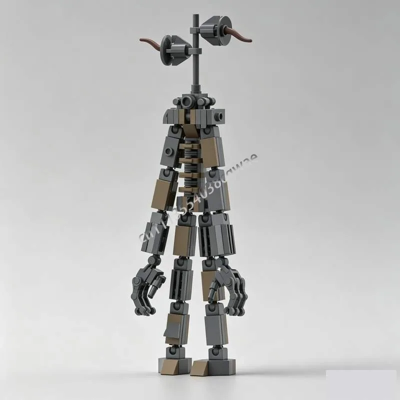 NEW 100PCS MOC Siren Head Creature Monster Figure Model Custom Puzzle DIY Creative Assembly Educational Toy Gift Building Blocks