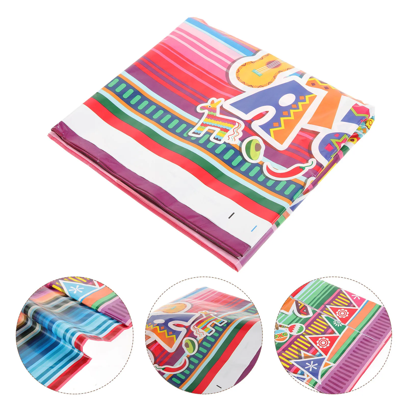 

Festive Mexican Table Runner Colorful Stripes Design for Party Events Cinco De Mayo Fiesta Decor Home Table Decoration