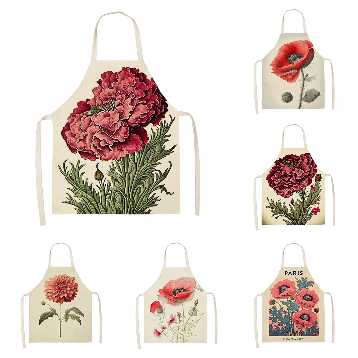 

Кухонный Фартук для женщин, водонепроницаемый, с рисунком маслом, для ресторана, шеф-повара, парикмахера, для детей и мужчин, 55 × 68 см