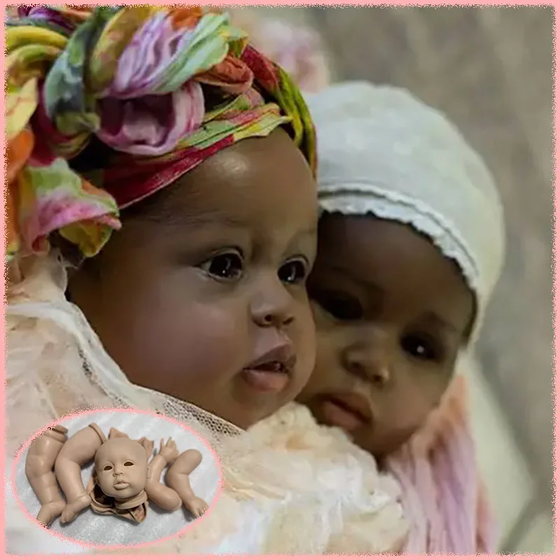 20Inch Gannett Reborn Doll Kit Unfinished Unpainted Blank DIY Doll Parts With Cloth Body and Random Eyes Collectible Art Doll