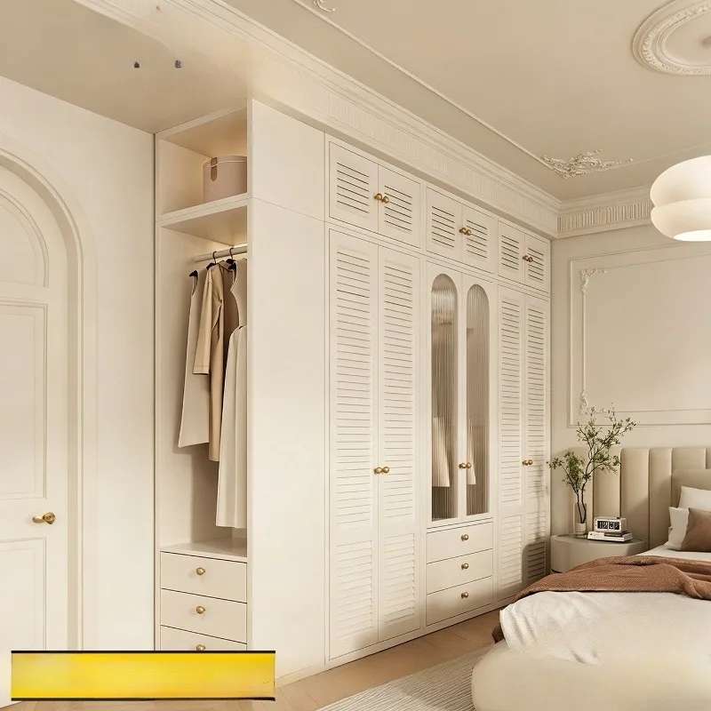 Steel wardrobe, louver bedroom home environmental protection, cloakroom combination