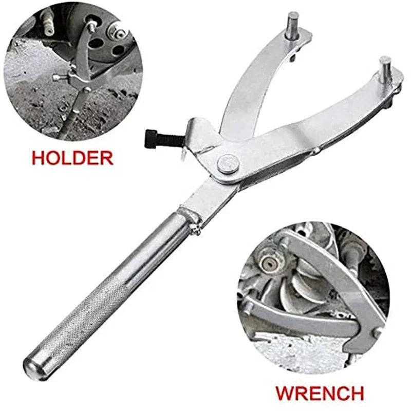 Clutch Wrench Adjustable Bearing Extractor Flywheel Retainer Repair Tools Axel Removal Holder Tooling Variator for Motorcycle