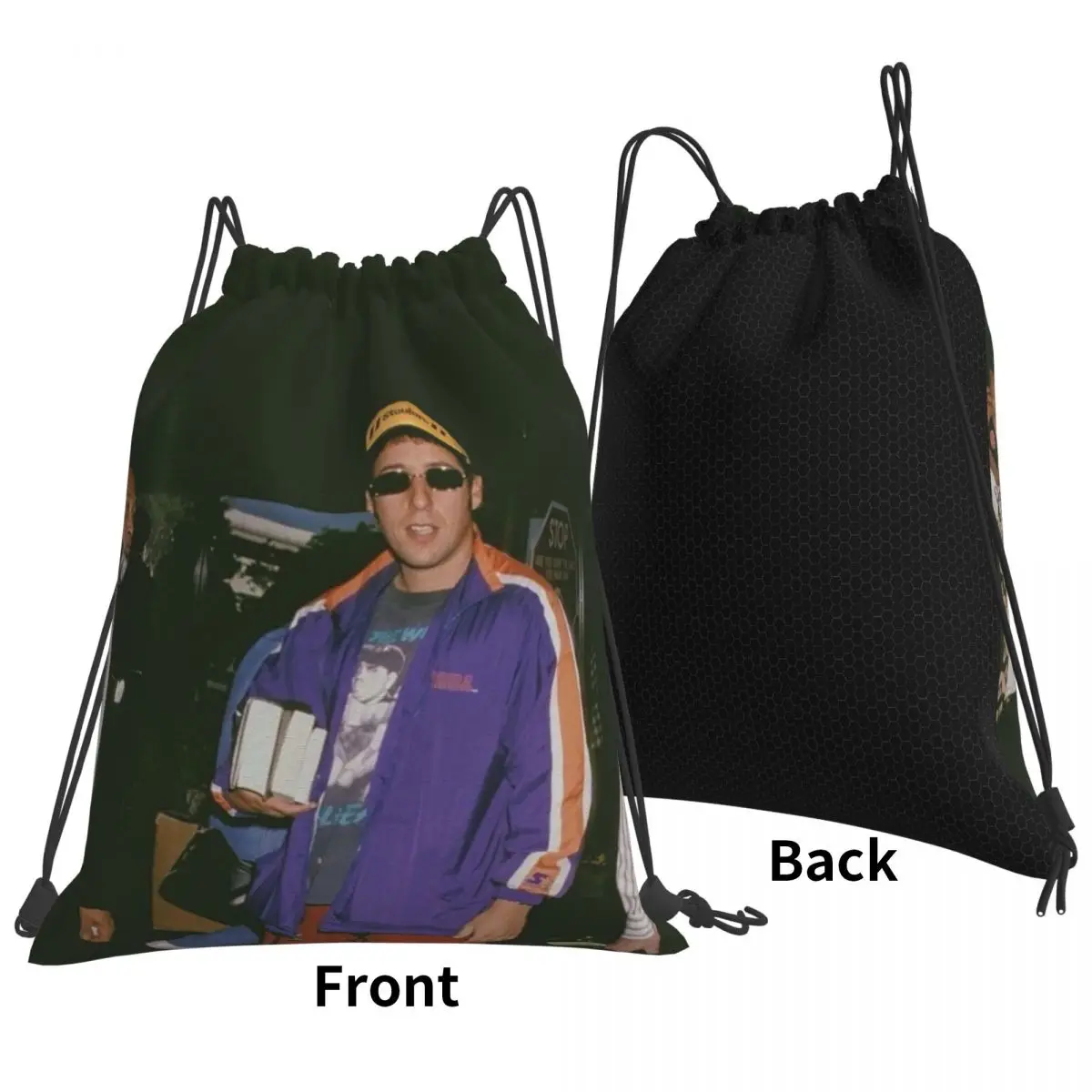Adam Sandler Backpacks Multi-function Drawstring Bundle Pocket Sports Bag Book Bags for Travel Students