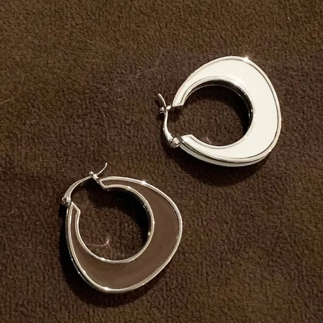 

Jenny&dave Enamel Tri Color Double-sided Earrings And Earrings For Women Women's Earrings Ear Cuffs