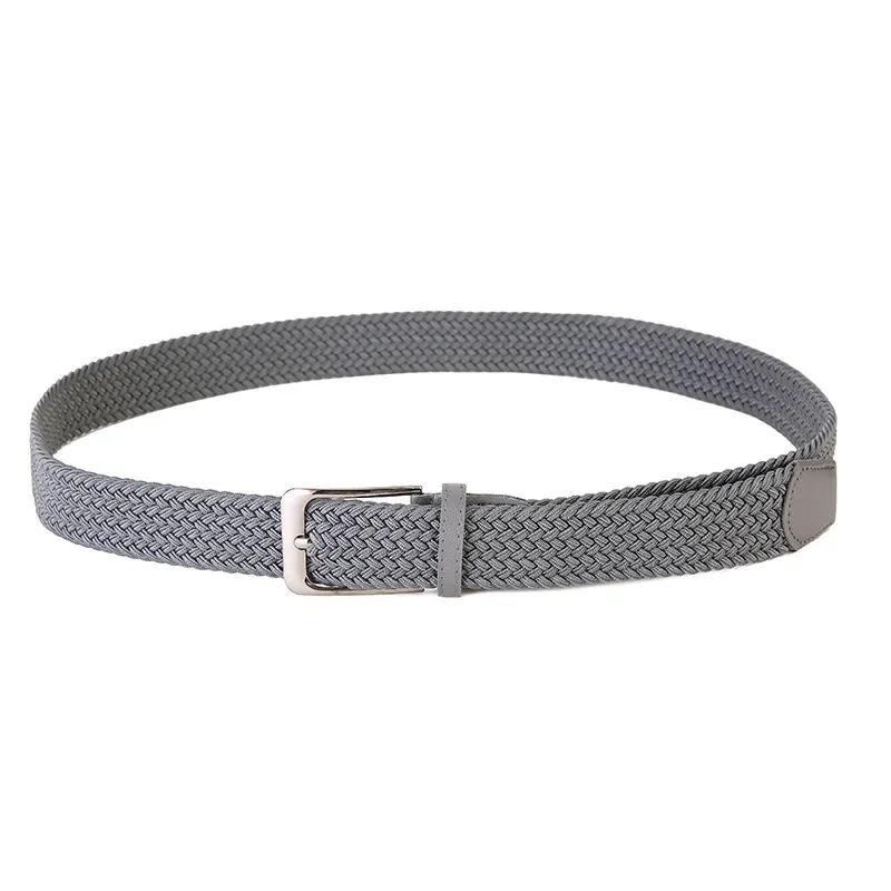 Stretch Canvas Pin Buckle Trouser Belts Plus Large Size 130 140 150cm Elastic Woven Belt Casual Women Men\'s Punched Waist Straps