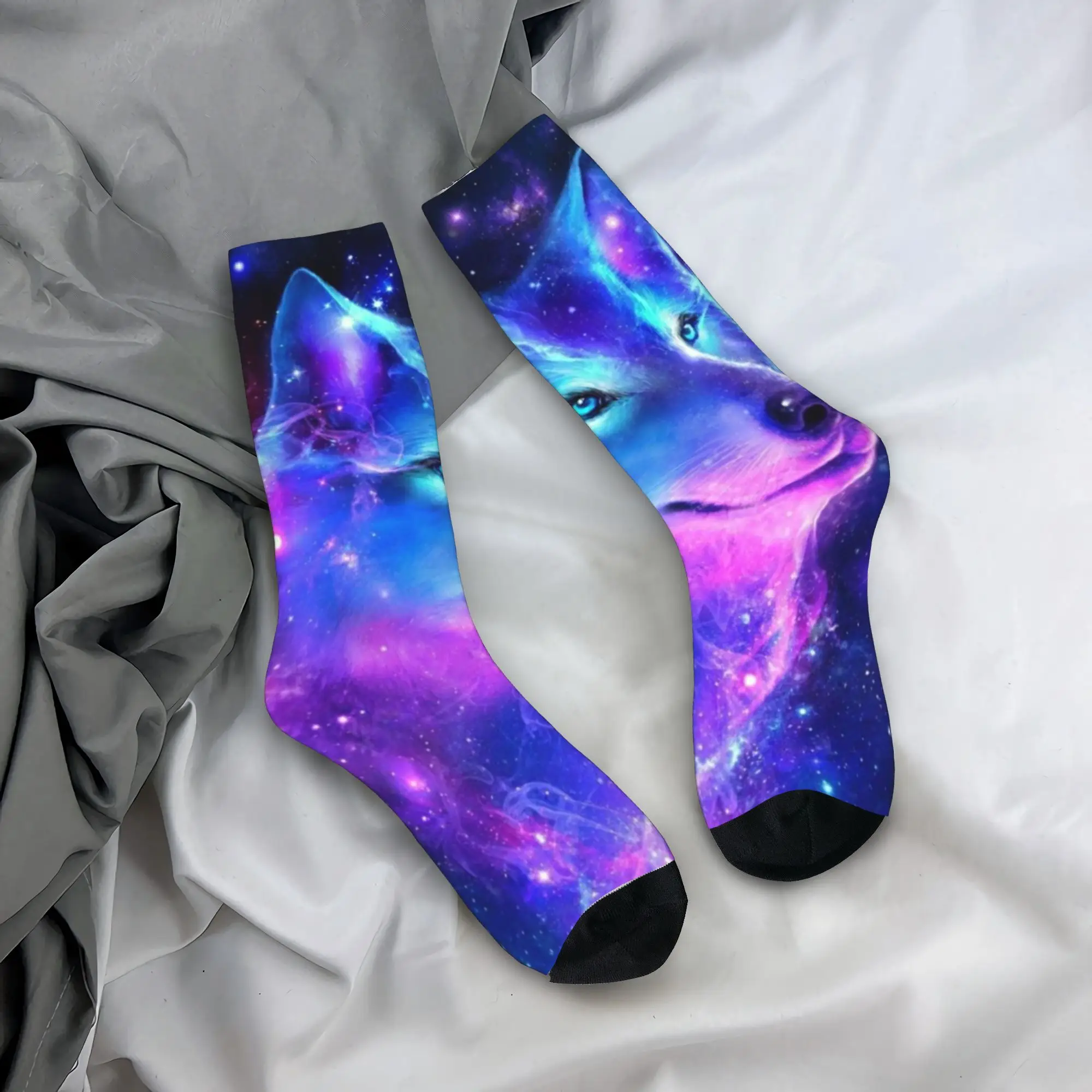 

Wolf Warrior Fantasy Stockings Retro Socks Unisex Men Soft Breathable Socks Winter Running Design Non-Slip Socks Birthday Gift