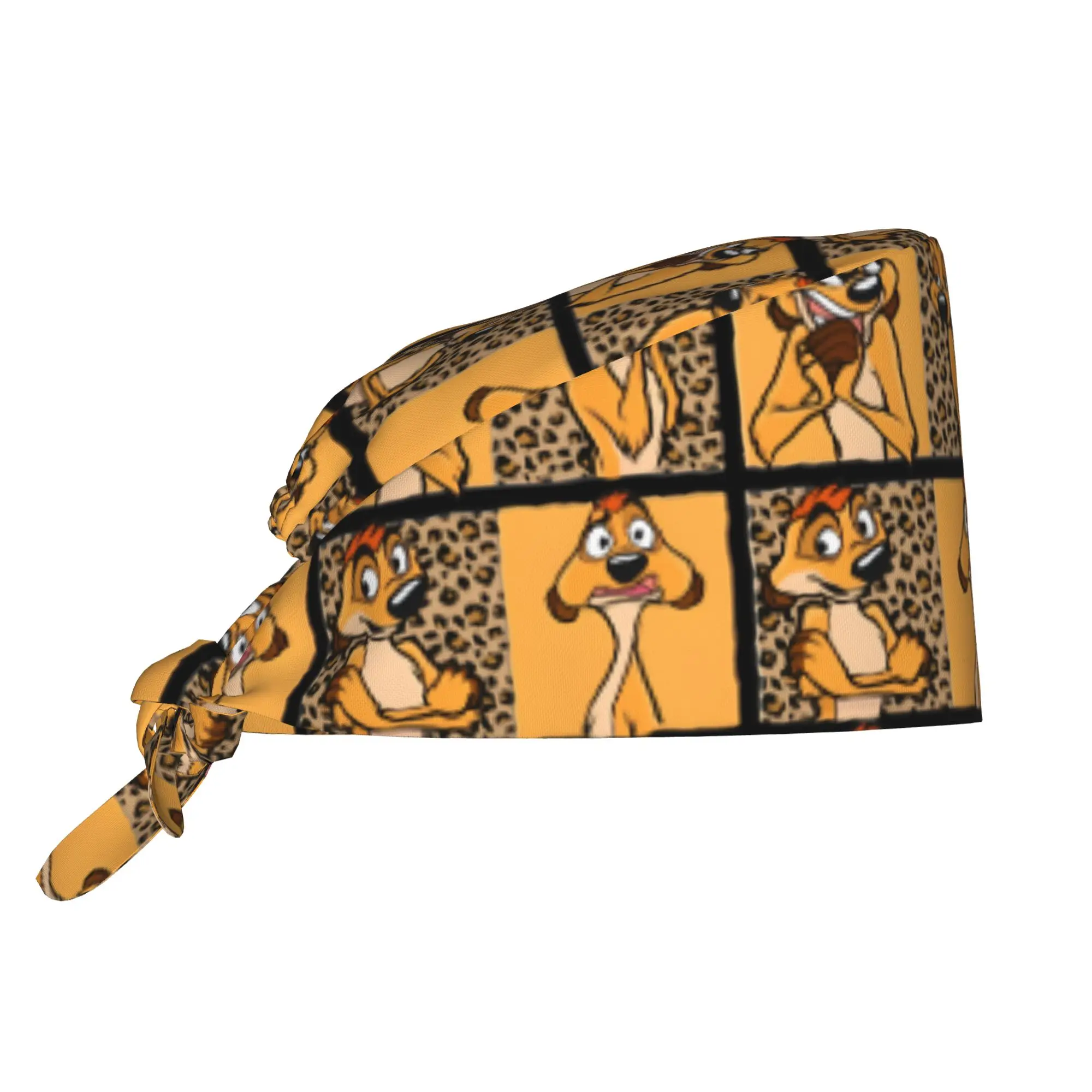 Custom The Lion Cartoon K-Kings Working Cap Surgical Hats Women Men Anime Operating Room Cap Operator Hats Lab Works Hat