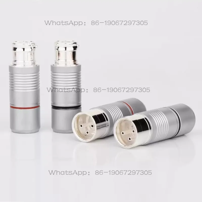 Silver-plated Three-core Male and Female Plug Balance Head Microphone Power Amplifier Microphone Cable Welding Connection Plug