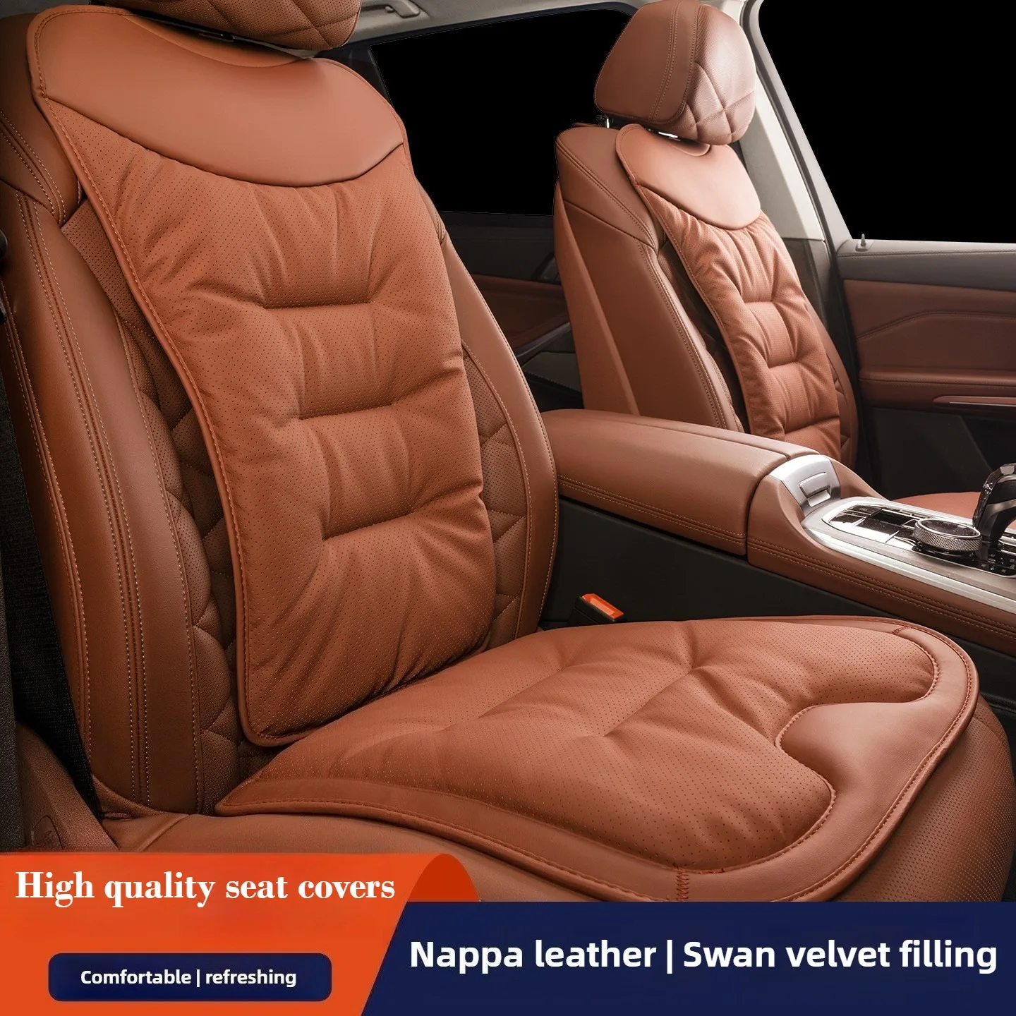 

Высококачественные кожаные чехлы на автомобильные сиденья из наппа, полный комплект, универсальная защитная накладка для автомобильных сидений, автомобильные аксессуары, набор подушек для внутреннего сиденья