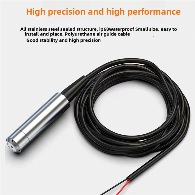 Модернизированный датчик уровня жидкости для пожарного бассейна, тип входа, диапазон 0-1 метров, дисплей уровня воды, передатчик 4-20 мА