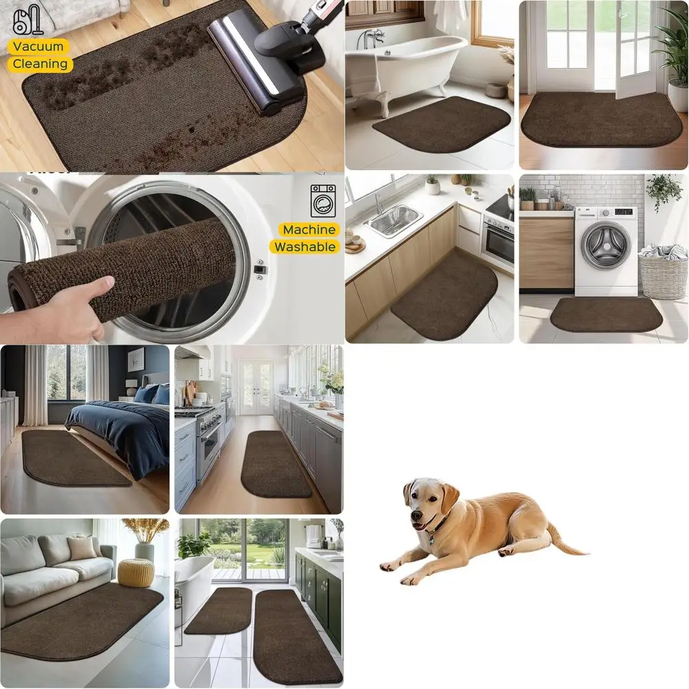 

Large Washable Dog Door Mat, 32 x 47, Non-Slip, Absorbent Rug for Home Entryways