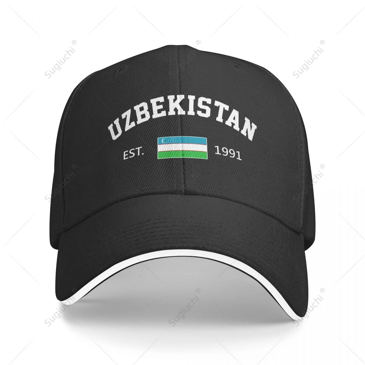 

Baseball Cap Uzbekistan EST.1991 Independence Day Men Women Unisex Hip Hop Sandwich Caps Snapback Golf Hat Fishing