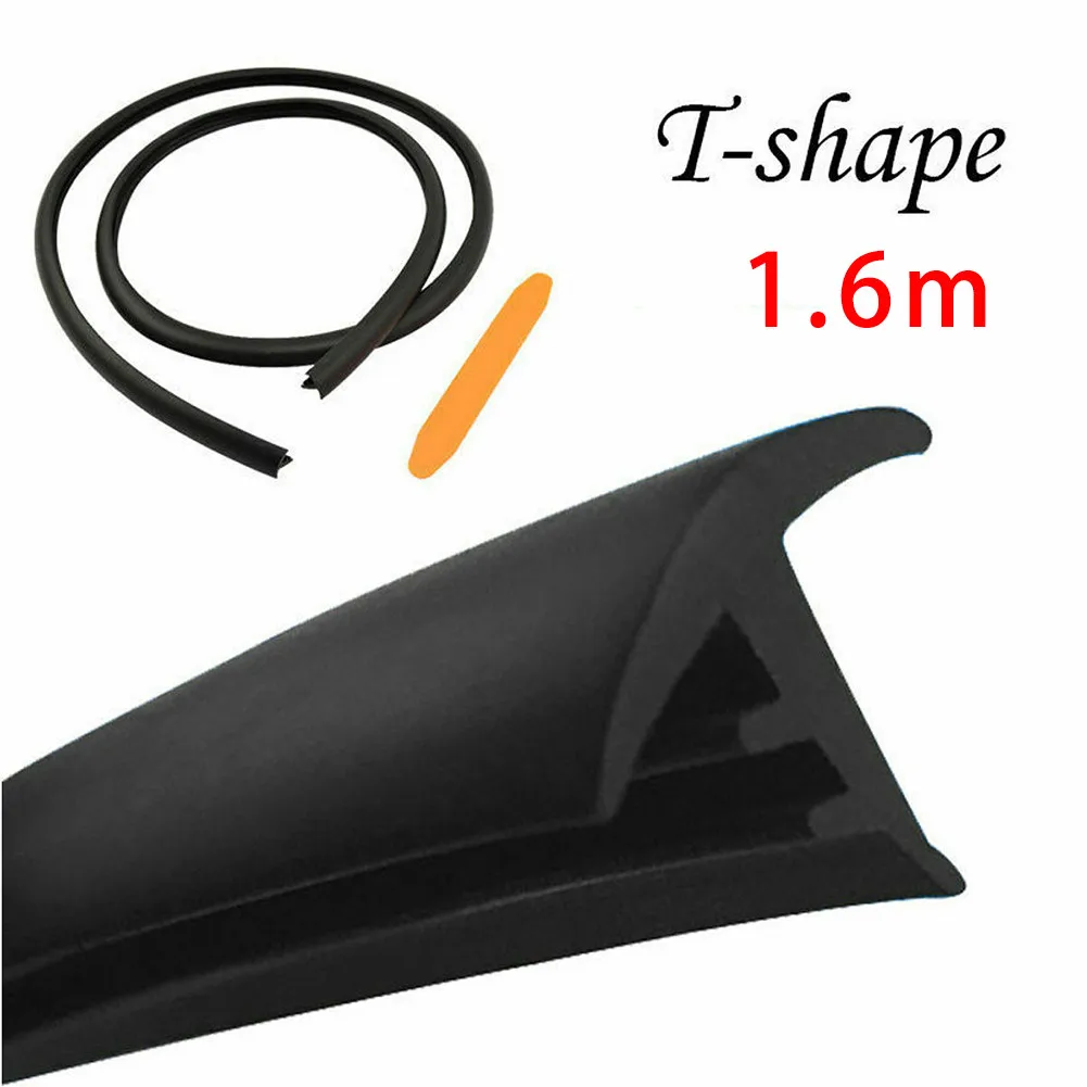 1.6M Sealing Strips 20mm Car Soundproof T-Shape Waterproof Weatherstrip Windproof Front Parts.Accessories Rubber