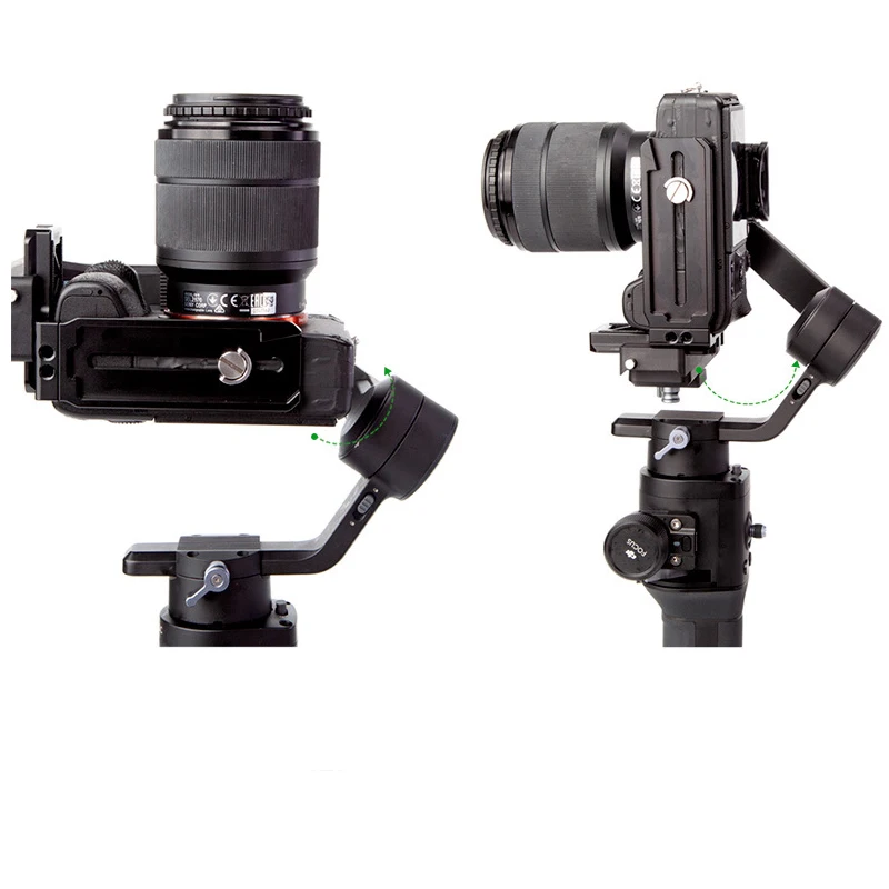 Soporte de Metal en forma de L para DJI Ronin SC 1, montaje de placa DSLR para grabación de vídeo Vertical, estabilizadores de cardán de mano, accesorios