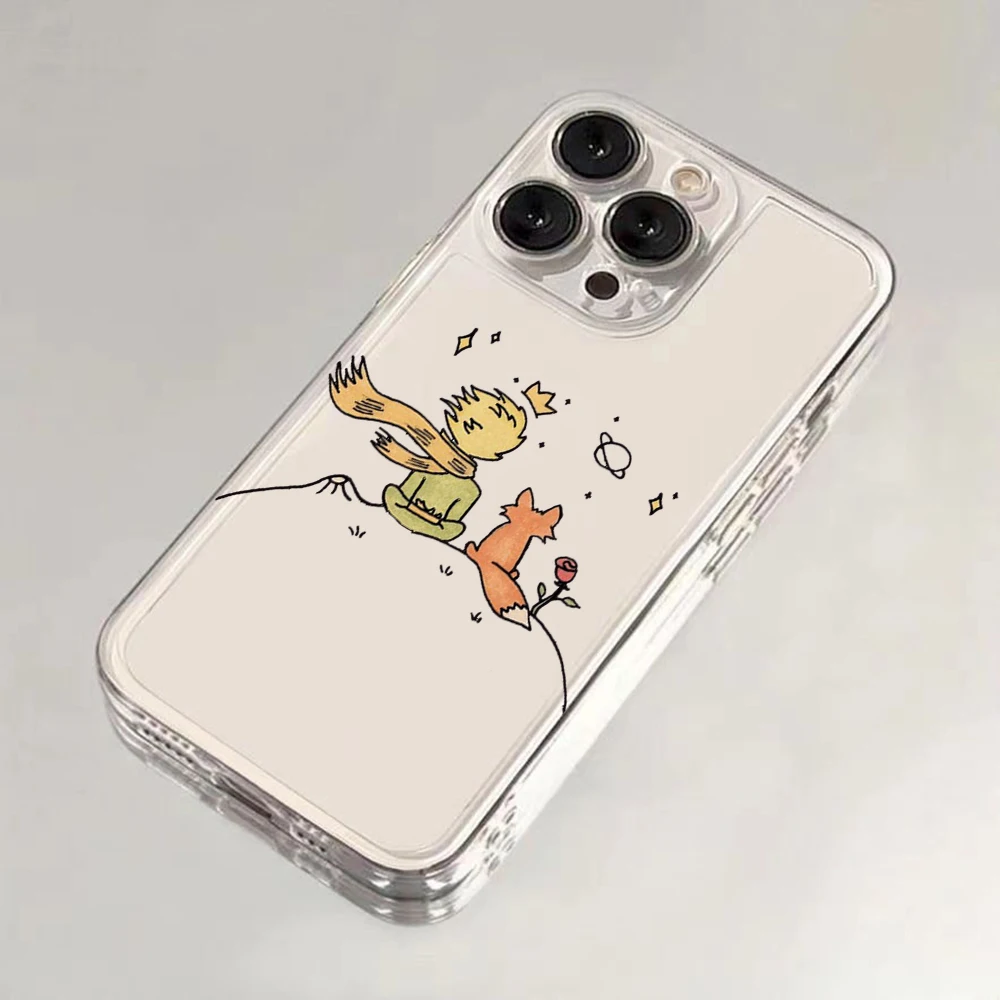 Cute CartoonThe Little Prince Phone Case For Xiaomi Redmi Note 13 12 12C 11 10 10C 13C 10s 9 9s 9C 8 7 4G 5G Transparent Cover