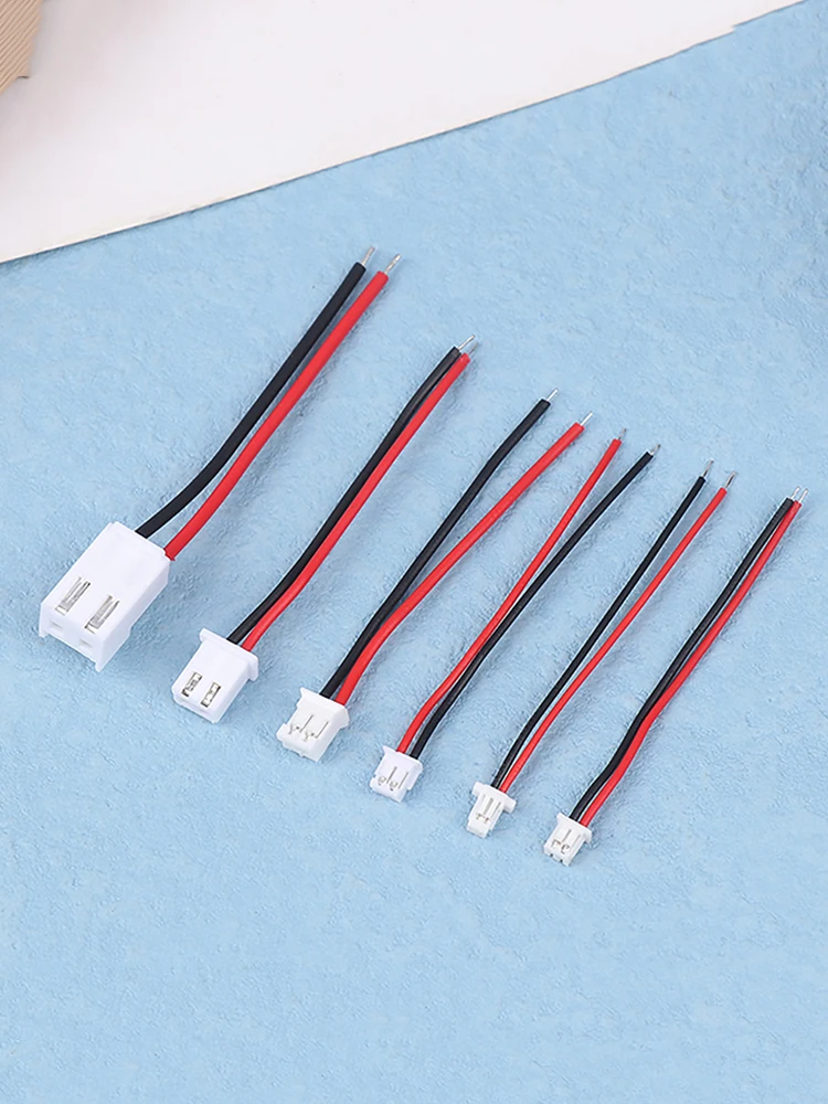 10Pcs Small Mini JST 1.0/1.25/1.5/2.0/2.554/3.96mm PH 2.0mm XH 2.54mm 2 Pin Male Female Plug Jack Connector Cable Wire — 2