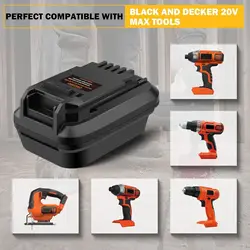 Battery Adapter for DeWalt 20V for Milwaukee 18V Li-ion Battery Convert for Black & Decker 20V Power Tool Drill
