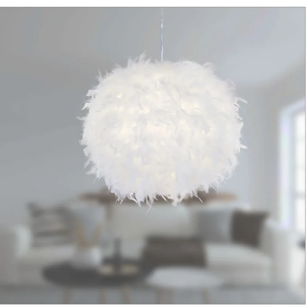 Plumes LED au design moderne, éclairage d'intérieur, luminaire décoratif de plafond, idéal pour un cadeau d'anniversaire, un salon ou une chambre à coucher