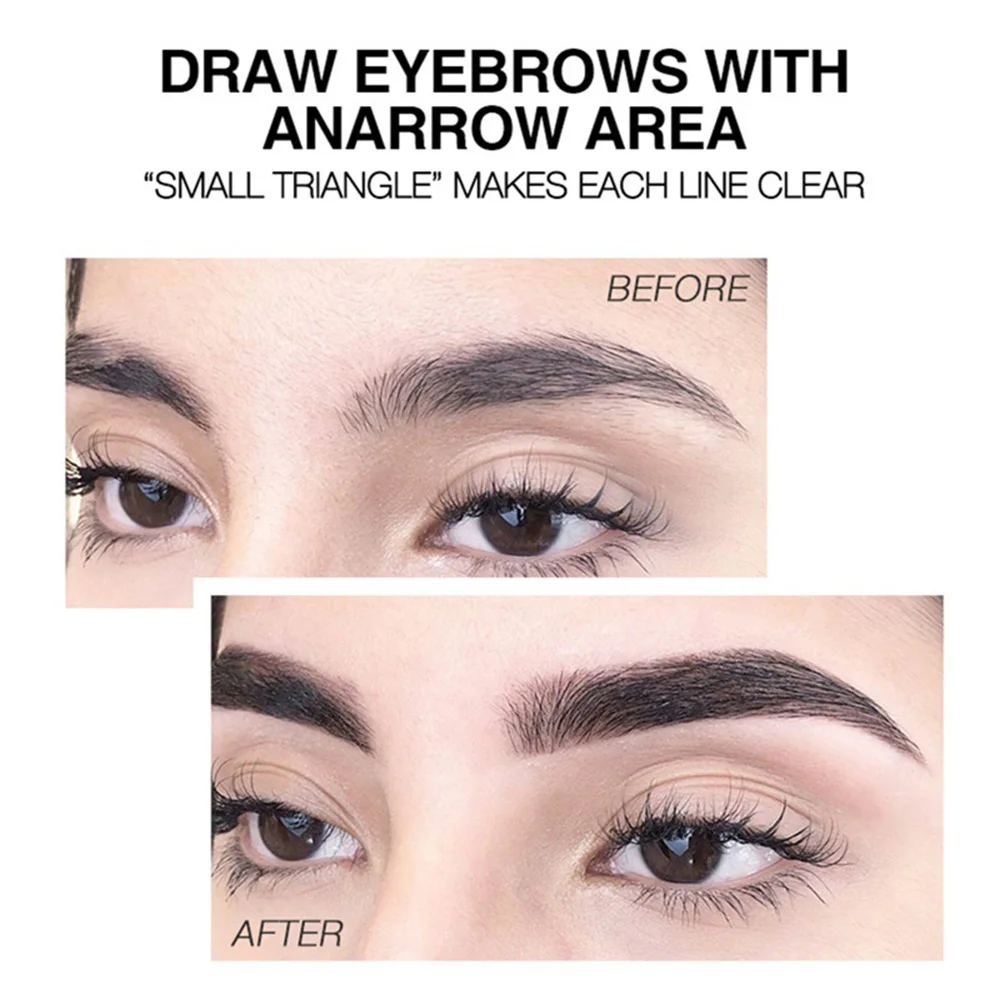 Cute Waterproof Black Brown With brush Eyebrow pen Tattoo Pen Eyebrow marker enhancers Eye Liner Pencil