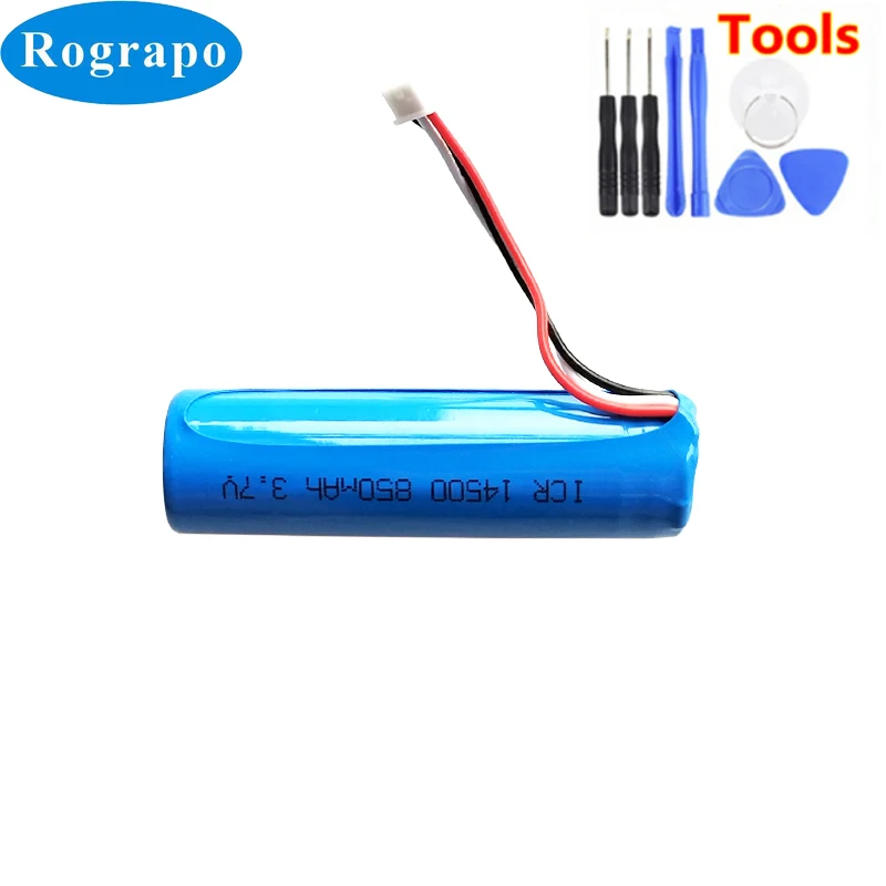 New 3.7V 850mAh Li-ion Battery For 70mai Smart Dash Cam Pro ,Midrive D02 HMC1450 Recorder 3-wire Plug 14*50mm+tools