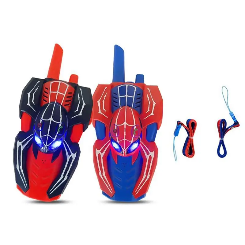Walkie-Talkie A63T-Spider per Bambini, Confezione da 2, Comunicazione a Lungo Raggio, Gioco d'Avventura Walkie-Talkie Spider
