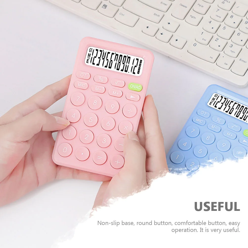 

Portable 8- Calculator For Students School Office Use Lightweight Plastic Handheld Study Tool Basic Calculator Office