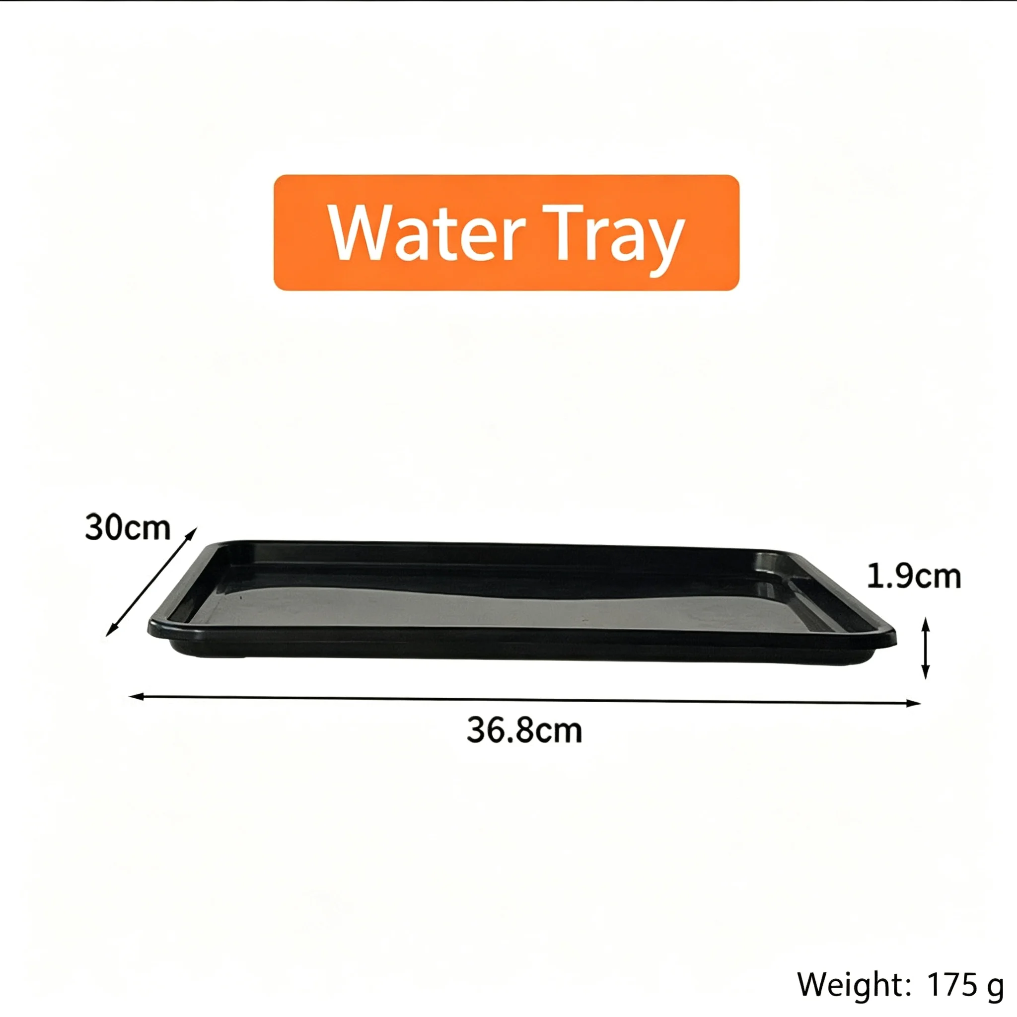 Black Modern Tray Set for For succulent Plants Includes Water Catchment Tray and Colored Flower Pots 22 or 32 pcs