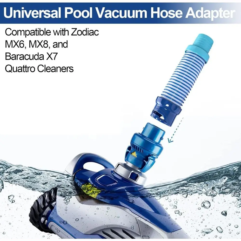 Pool Vacuum Adaptor 19CM Pool Vacuum Hose Adapter PVC Durable Pool Cleaner Adapter Pool Suction Adapter