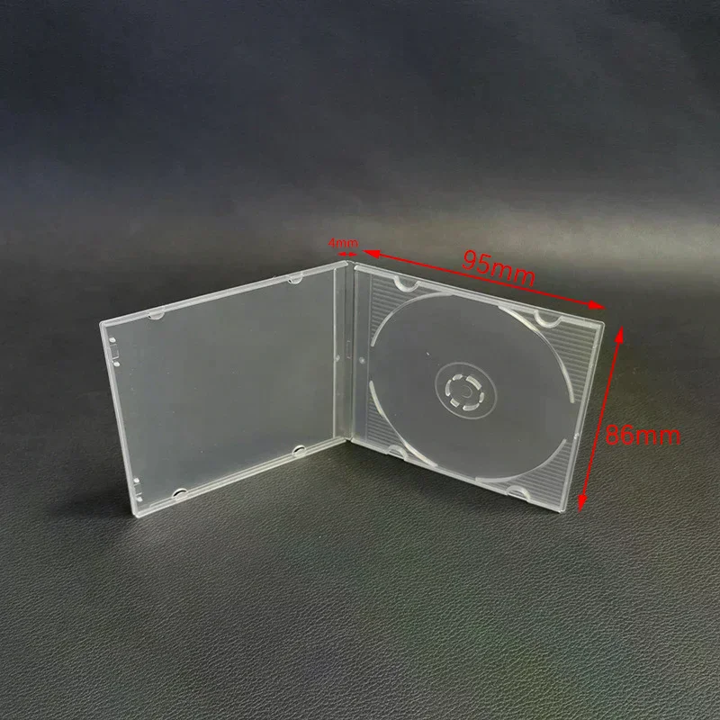 8CM ReadStar Transparent PP Standard DVD Case 3Inch CD Package Portable CD Storage Box 1PC