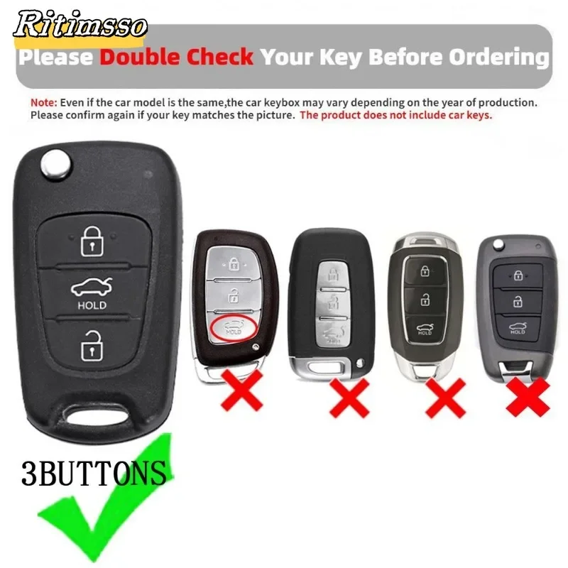 For Hyundai i20 i30 ix20 ix25 ix35 Elantra Accent TPU Car Key Case Cover For KIA Sportage Rio 3 Soul Optima Ceed Pro K5 K2 Pride