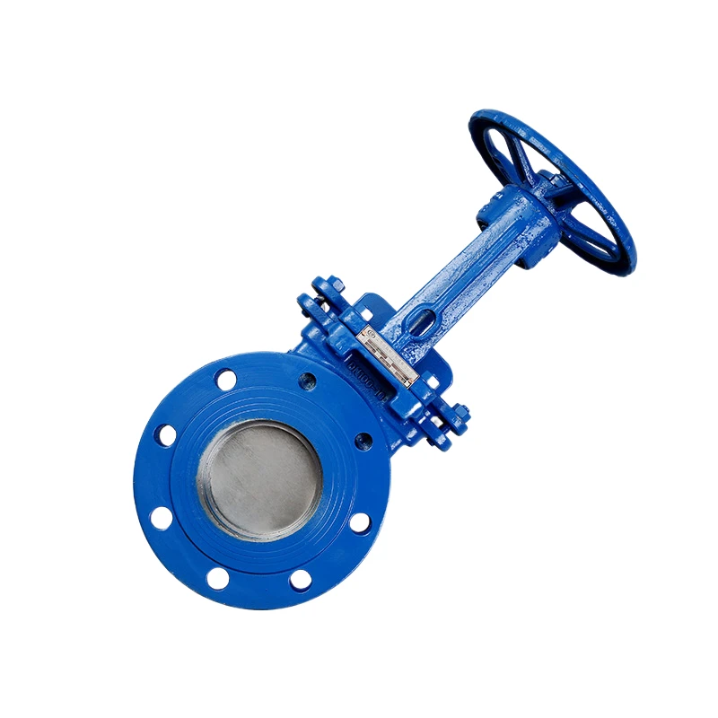 Manual knife gate valve non rising stem safety valve