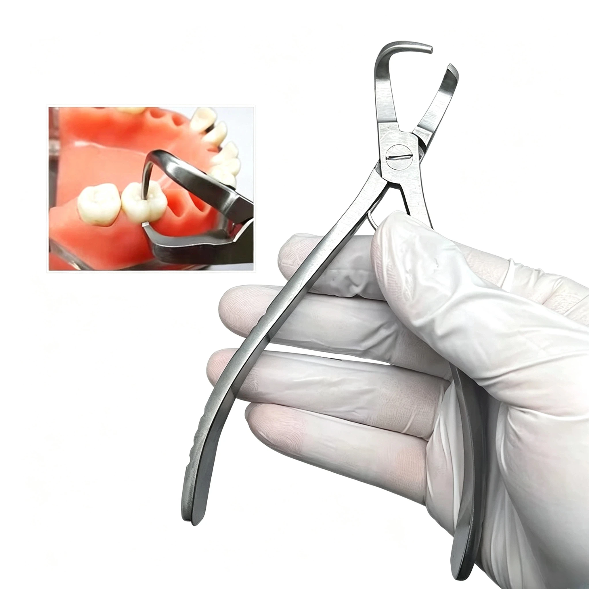 2Pcs/Set Tooth Crown Remover Plier Extractor Forceps Dentist Tools Set Dental Matrices Placement ​Matrix Placer